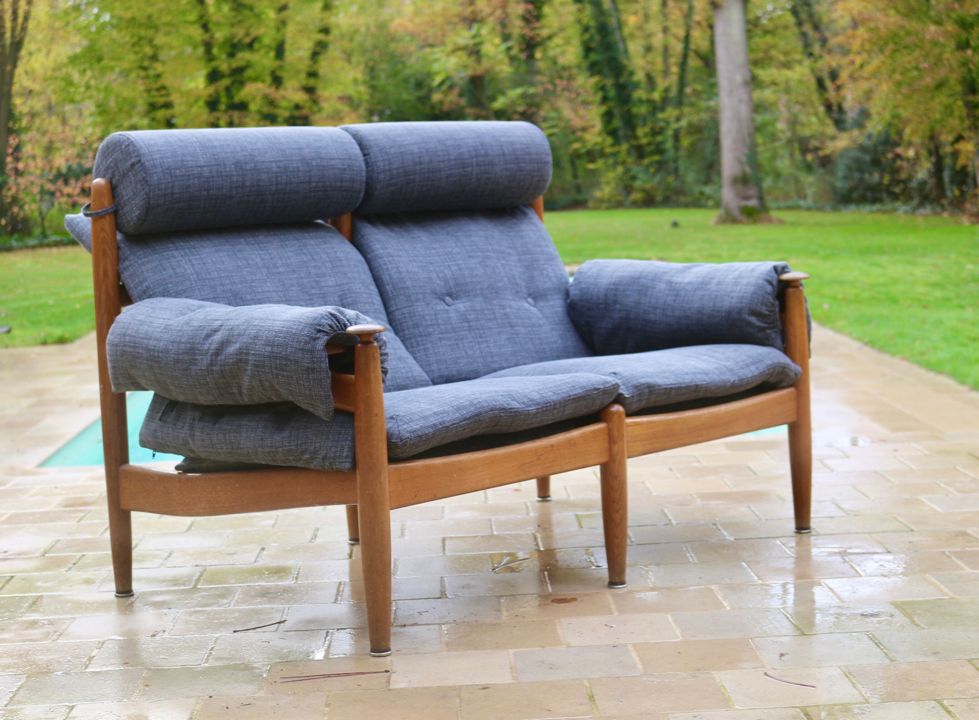 2-seater sofa year 1960 by Eric Merthen for Ire Møbler, Sweden 196