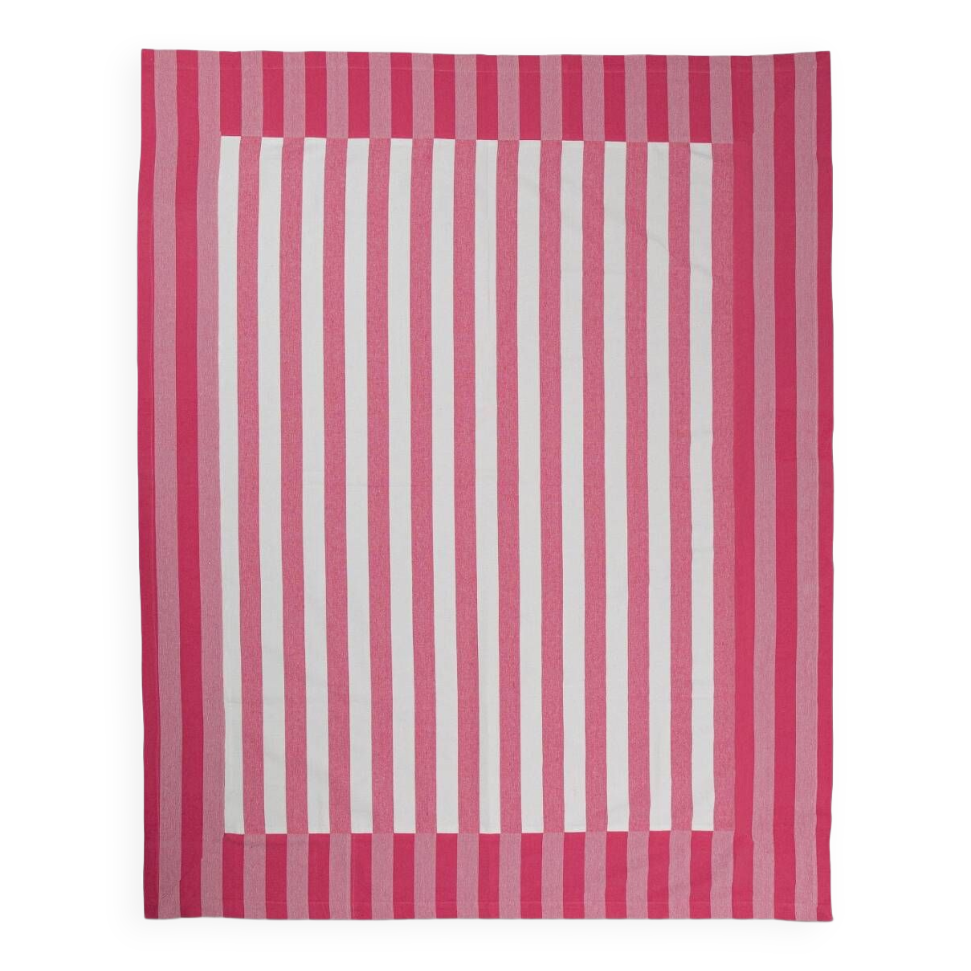 Pink striped tablecloth: 240cm x 170cm
