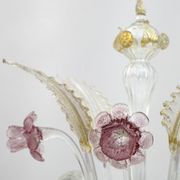 Ca'Rezzonico Blown Murano Glass 6 Arms Floor Lamp, Italy, 1950s