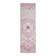 Vintage Turkish Oushak handmade wool cotton pink runner rug 100x320