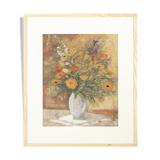 Art Déco Flowers, Aquarelle on thick Paper, 64 x 74 cm