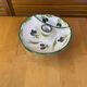 Aperitif plate style vallauris polychrome ceramic olive decor vintage