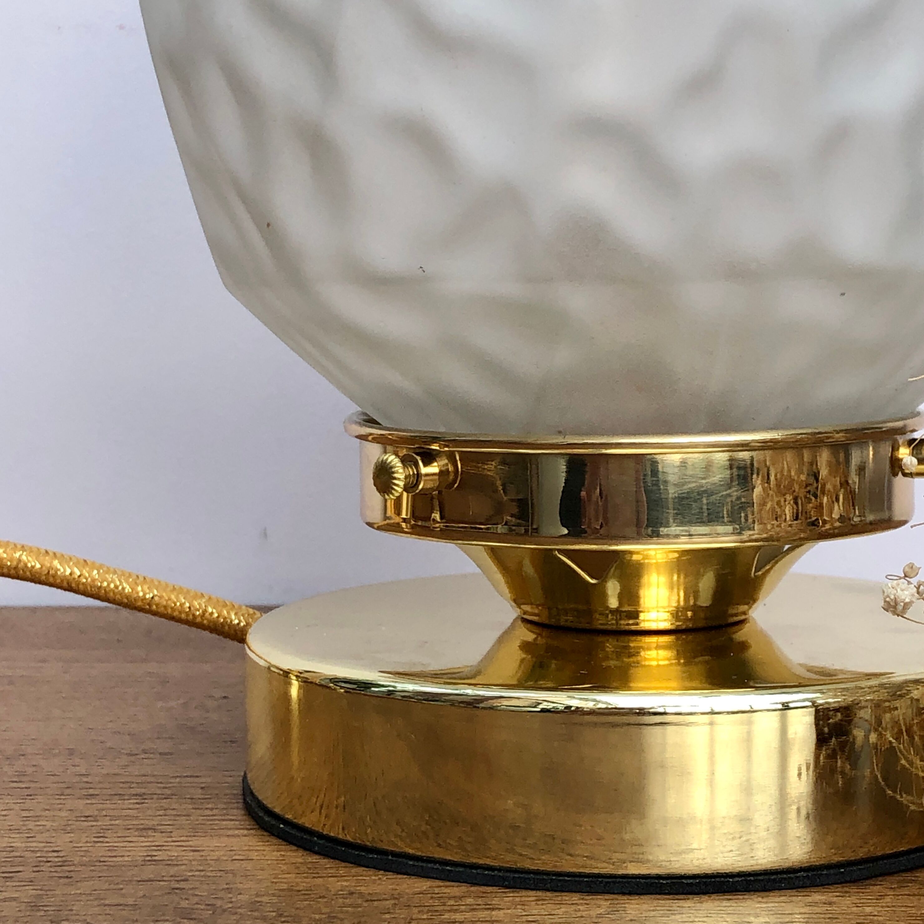 Lamp to lay vintage globe art deco