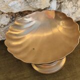 Large brass shell-shaped pocket emptier