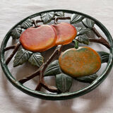 Cast iron trivets Apples