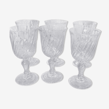 Rosaline D'arcoroc Luminarc pink wine glasses