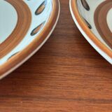 Lot of vintage Boch La Louviere soup plates from 1970, Kimono model - ann