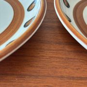 Lot of vintage Boch La Louviere soup plates from 1970, Kimono model - ann