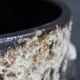 Brutalist European ceramic vase with textured lava surface, 1970s