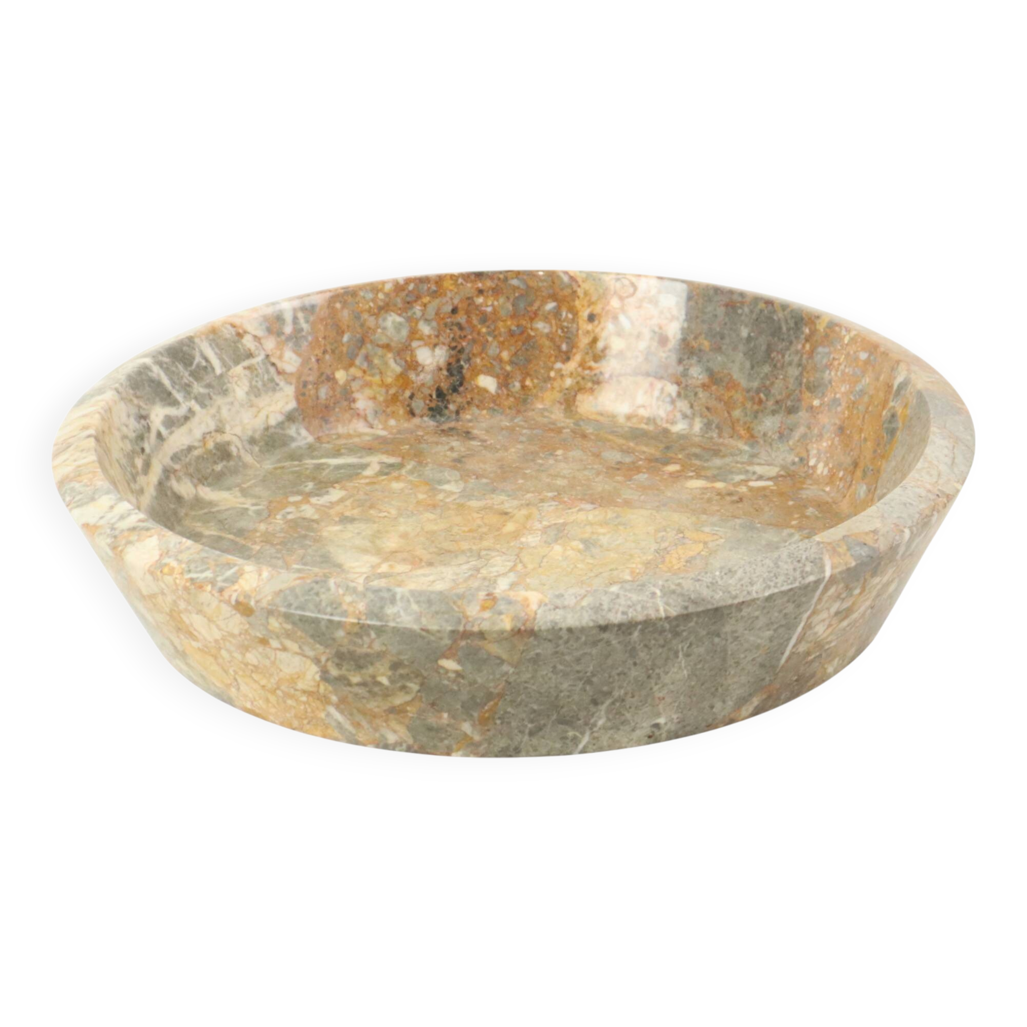 Heavy Large Marble Fruit Bowl XL Natural Stone 40cm