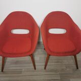 Shell armchairs by Miroslav Navratil