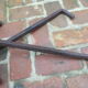 Pair of cast iron fire dogs