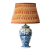 Vintage Table Lamp in Delft Style, Hand-Painted Blue and White, Ram Arnhem, New Shade