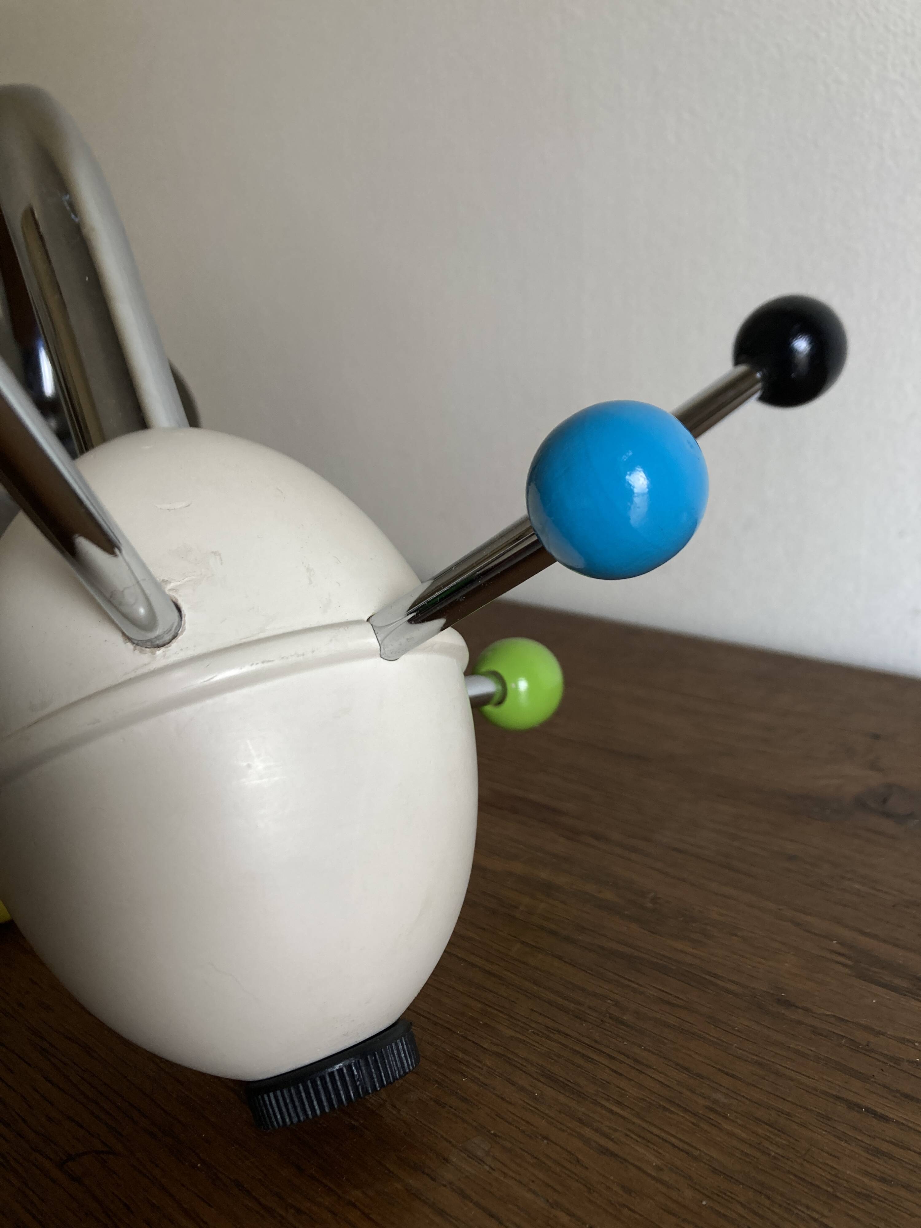 Sputnik coat rack, 1980s, Memphis colors