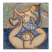 Vintage Søholm Keramik Wall Relief – Noomi Backhausen, 1979