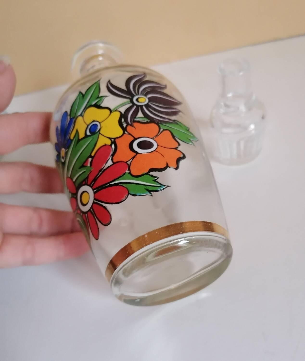 Vintage liquor bottle flask