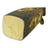 Vase marius van woerden vest pottery netherlands brown and beige fat lava glaze