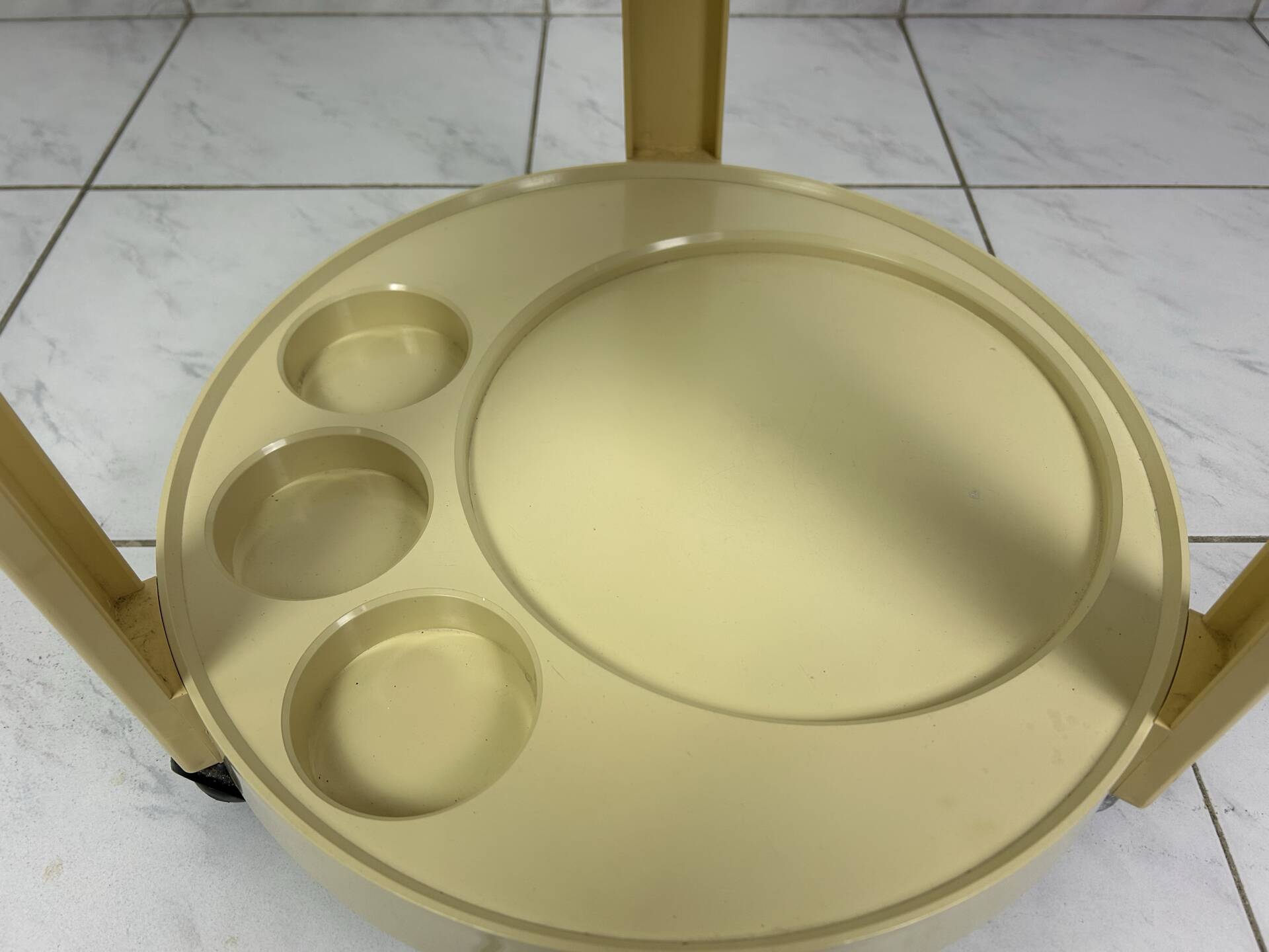Vintage space age trolley side table