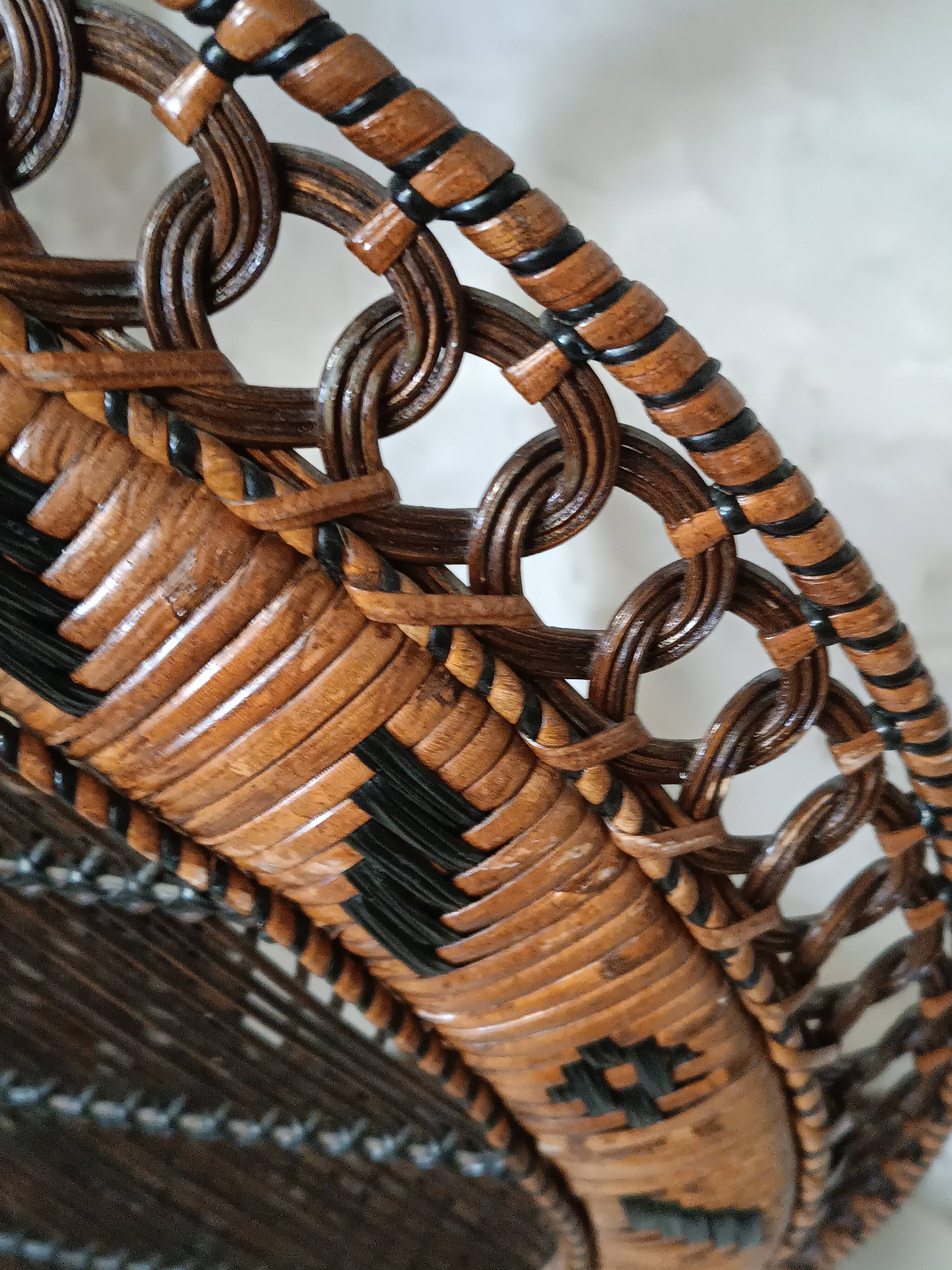 Emmanuelle rattan armchair Kok Maison 1970