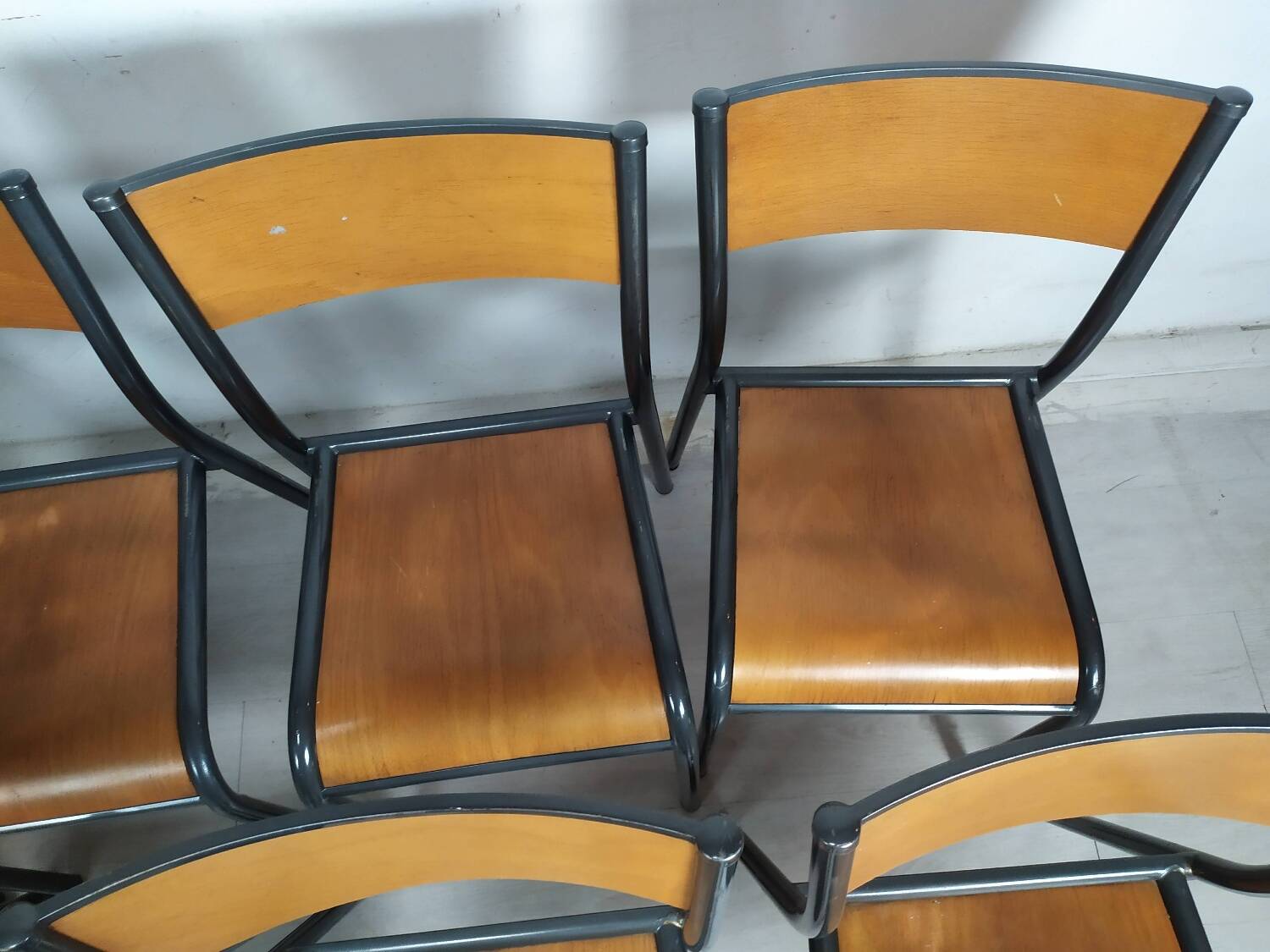 8 school chairs