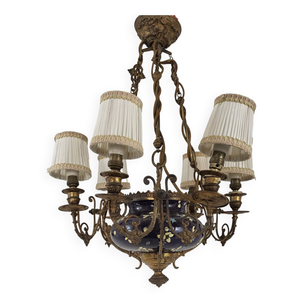 Lustre Napoléon III à 6 bras de lumière — Beyit