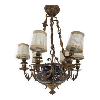 Napoleon III chandelier with 6 arms of light