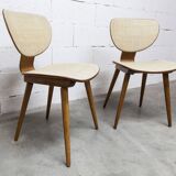 Pair of Baumann chairs No. 831 G1 "design Max Bill" 1960