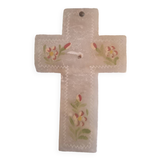 Crucifix - Christ regulates - Stone cross 13x 8 cm - Cadoflor