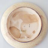 Enamelled cloisonné bowl Art Deco from Longwy, France with daisies, 1930.