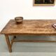 Antique farmhouse table in solid cherry wood