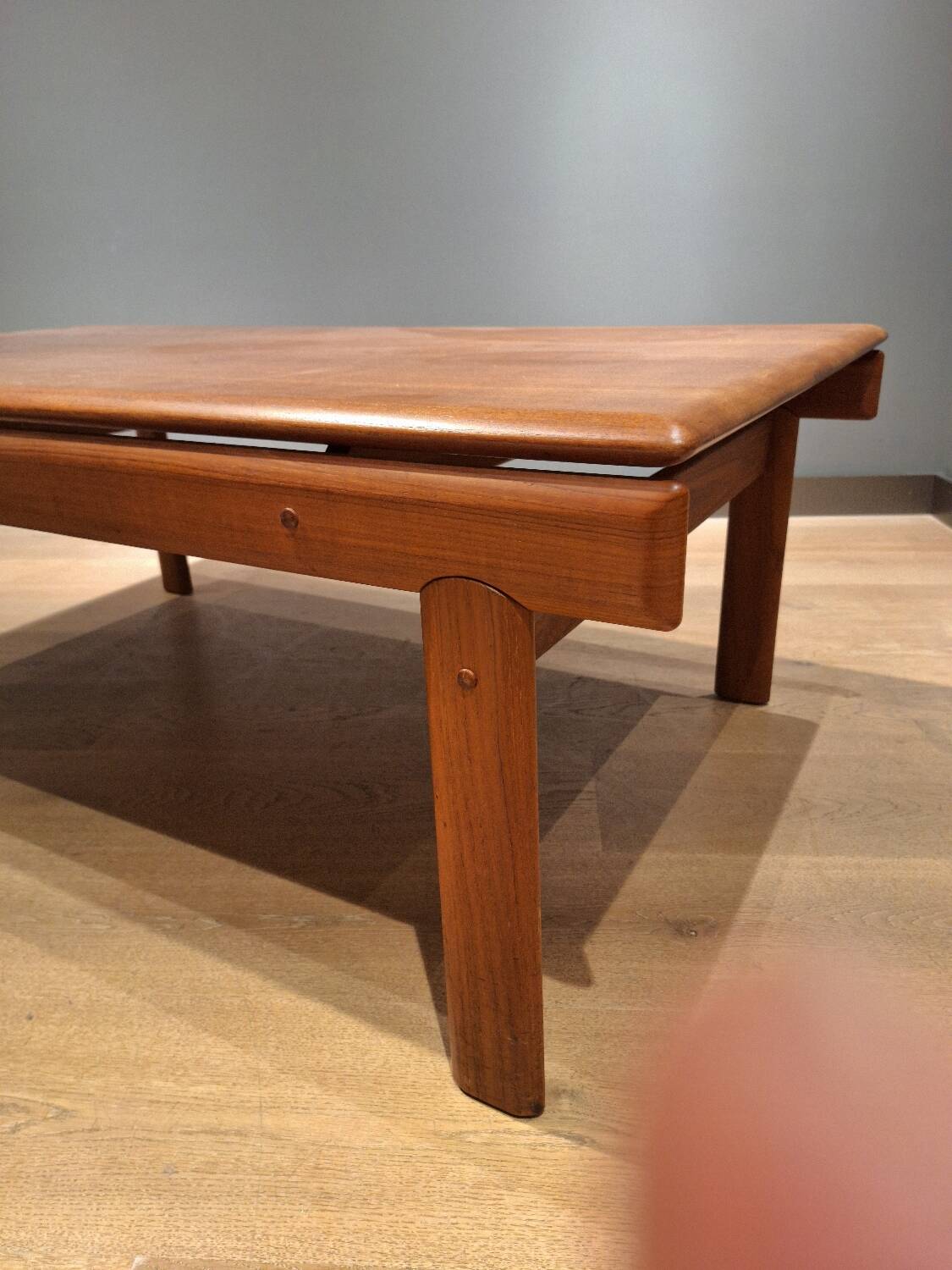 Vintage teak coffee table designed by H.W. Klein for Bramin, 1960s.