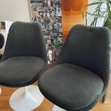 Set of 4 Saarinen Swivel Tulip Chairs for Knoll