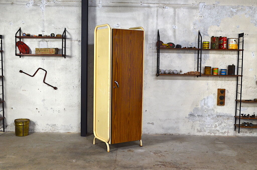 Locker room furniture industrialist peter vintage 1950