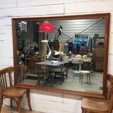 Mirror of vintage brasserie bistro 1950