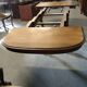 Dining table in solid blond walnut extendable Louis XV style around 1910/20