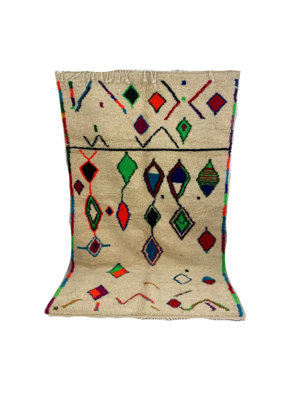 Handmade Moroccan Berber carpet 250 x 148 CM