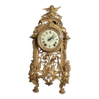Imposing Louis XV Gilt Bronze Clock