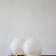 Lampes de table style 'Tessuto' design Paolo Venini Italie set de 2