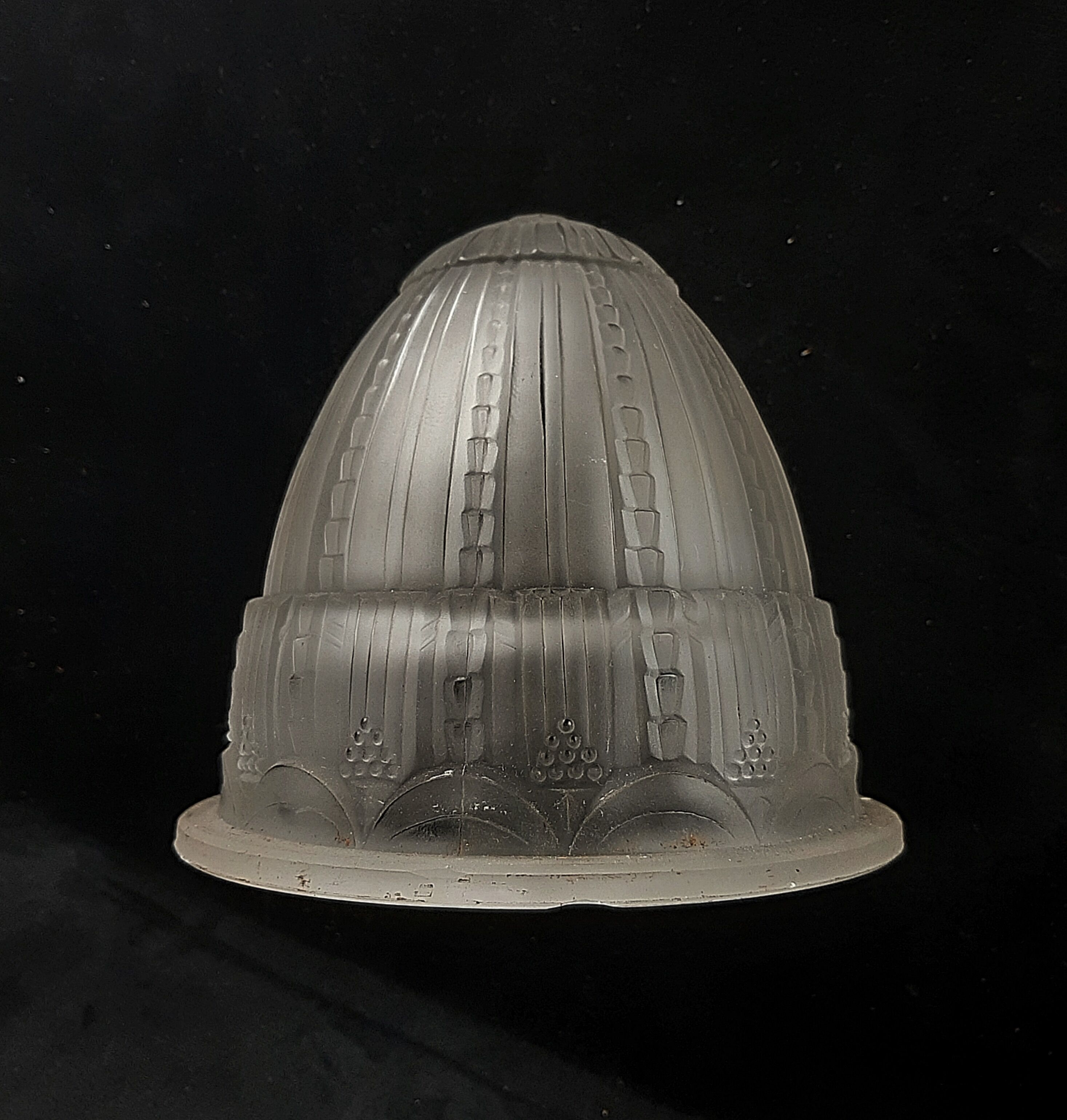 Art Deco period lamp signed MULLER Frères H 40cm