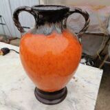 Vase grosse  cruche amphore gres   1960