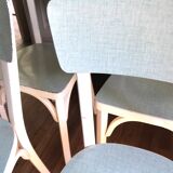 Set of 4 Baumann bistro chairs in wood and formica