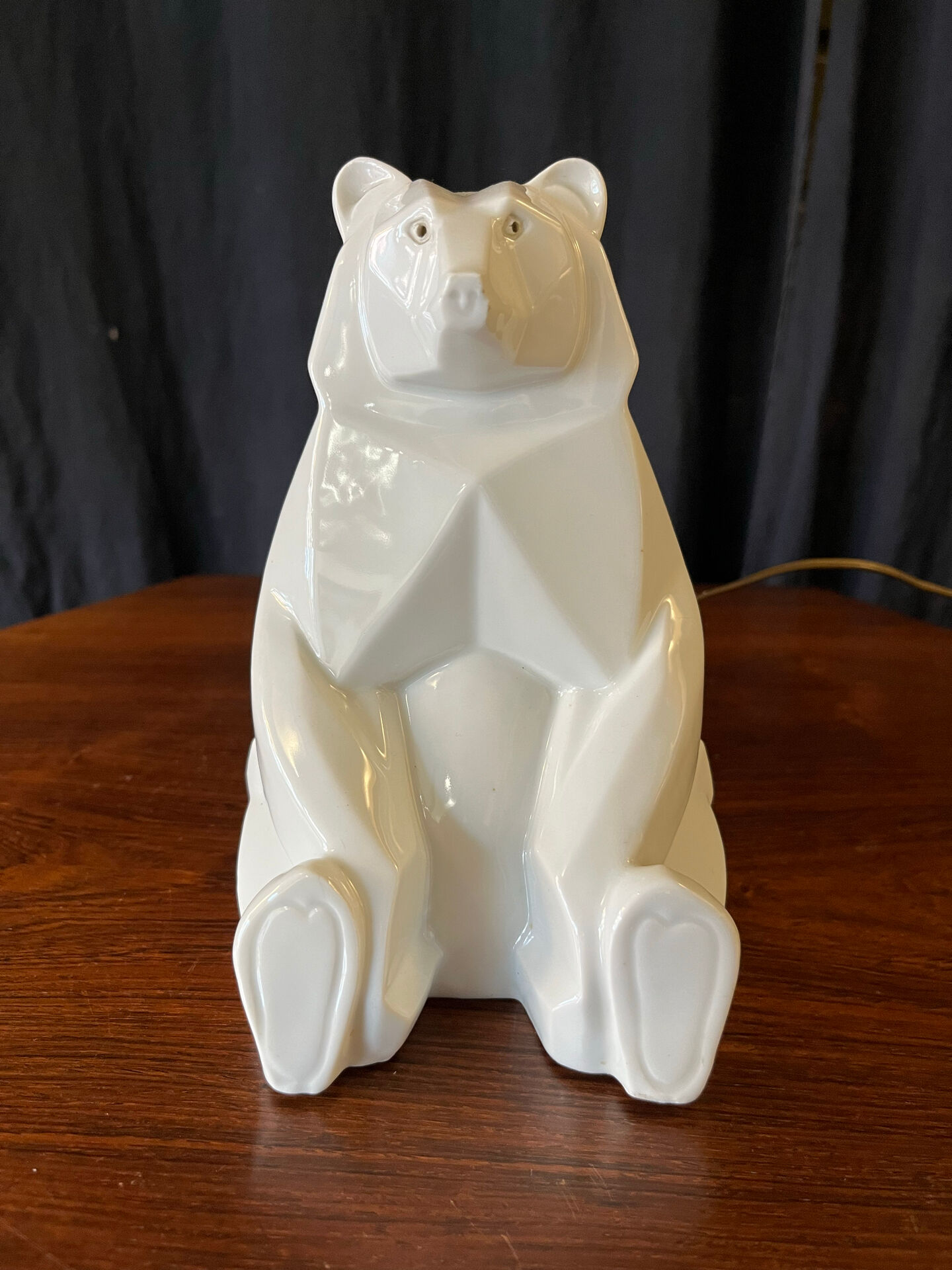 Petite lampe Art Déco ours polaire