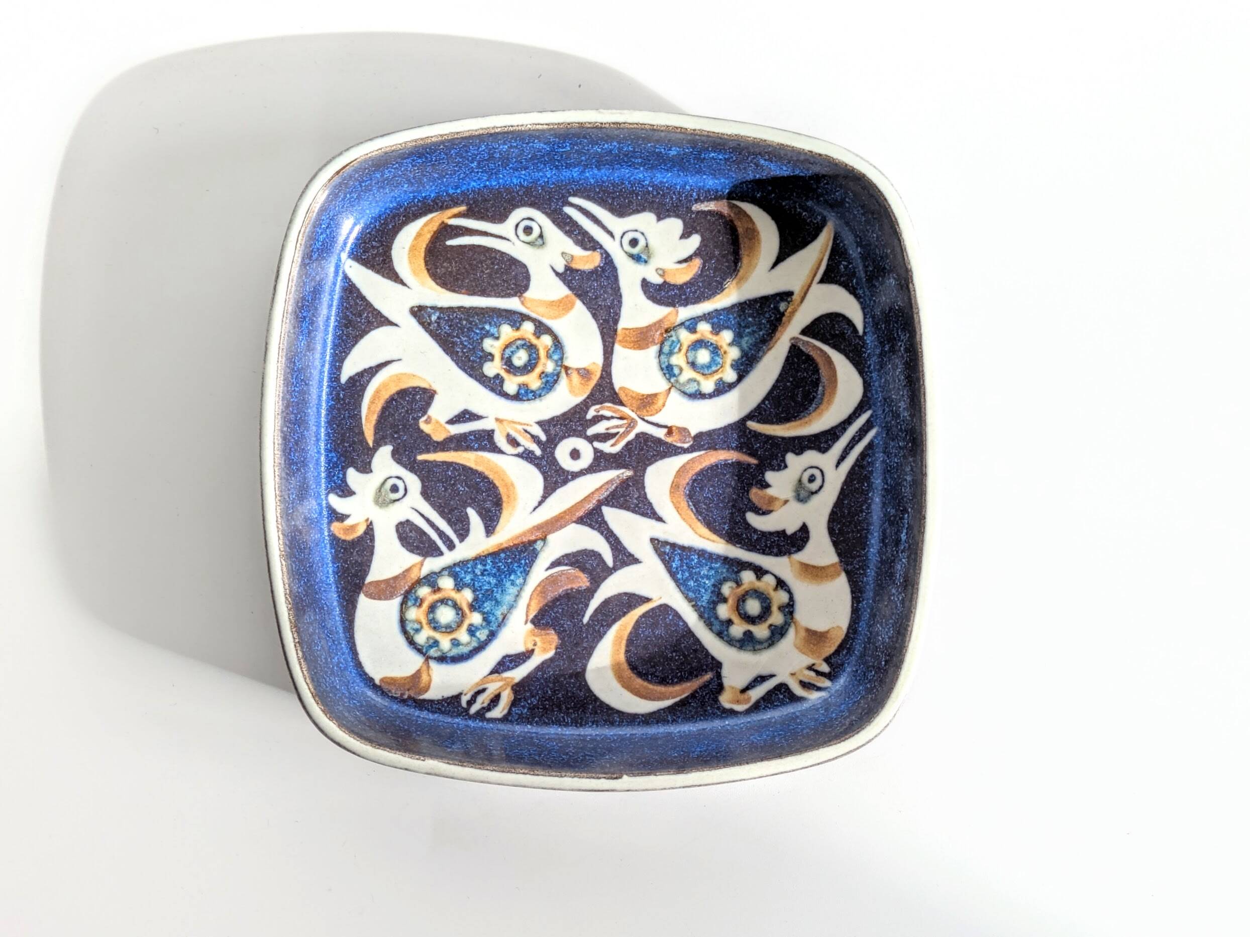 Royal Copenhagen Baca square bowl by Nils Thorsson, 1970s