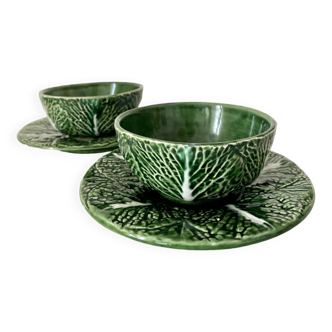 Set bowls and saucers slurry cabbage