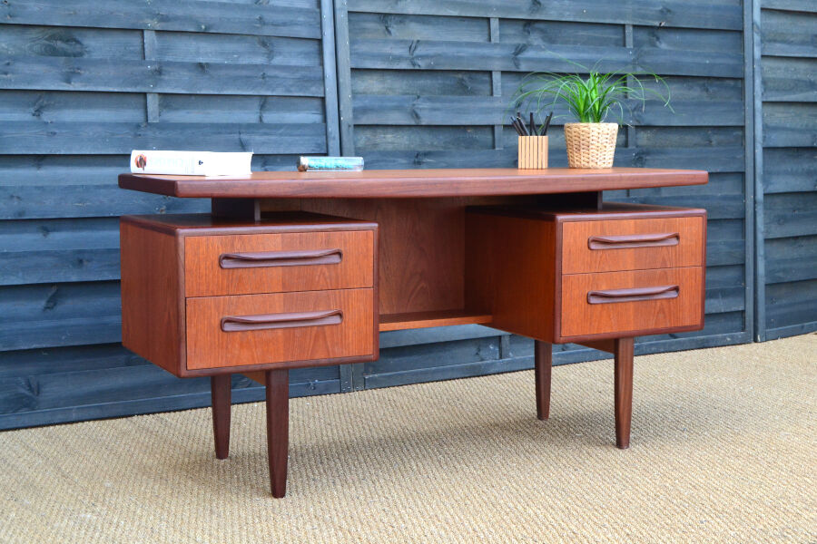 By G-Plan teak desk