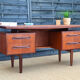 By G-Plan teak desk