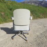 Old light grey pullman swivel office chair