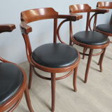 4 vintage bistro armchairs