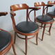 4 fauteuils bistrot vintage
