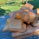 Paire de Fauteuils Vintage en Skai Marron Clair